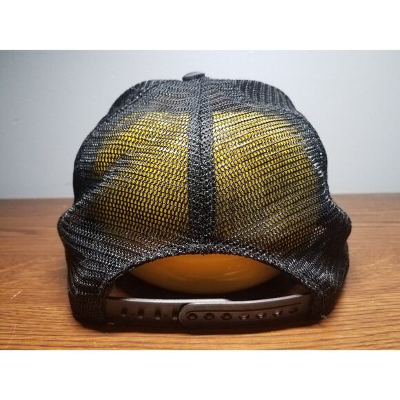 Vintage NASA Black Mesh Snapback Hat With "Scrambled Eggs" Gold Leaf Embroidery - Picture 6 of 9